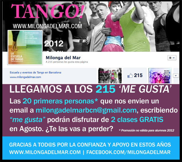 Milonga del mar - Escuela de tango Milonga del mar - PROMO ME GUSTA