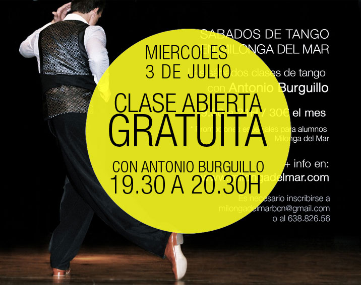 CLASE GRATIS TANGO BARCELONA