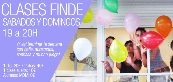 CLASES SABADOS Y DOMINGOS 19H