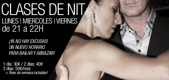 CLASES DE NOCHE. 21H - LUNES, MIERCOLES Y VIERNES