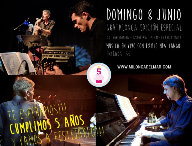 milonga del mar exilio new tango