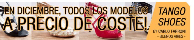 zapatos de tango - oferta navidad