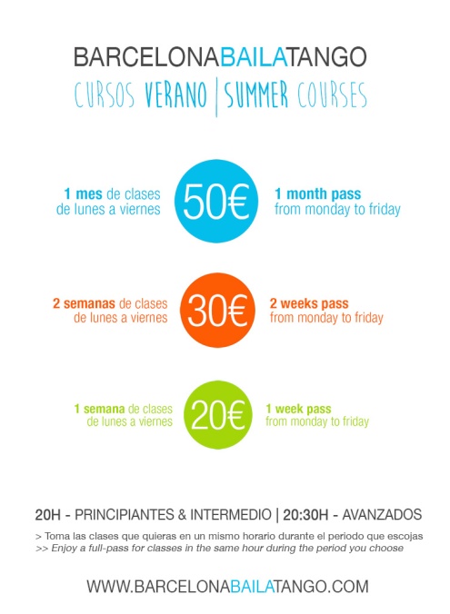 clases tango barcelona julio agosto 2017 verano