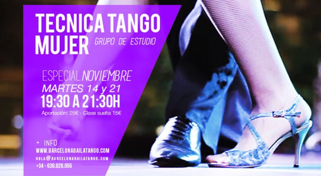 clases tecnica tango femenina mujer barcelona