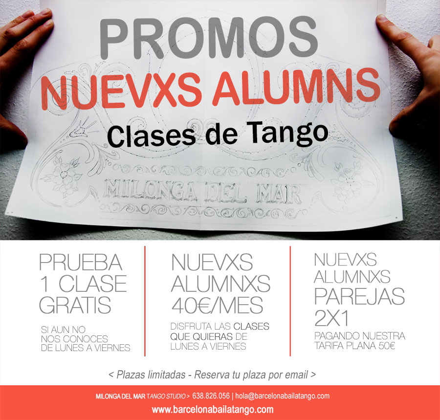clases tango barcelona, clase gratis promociones tango