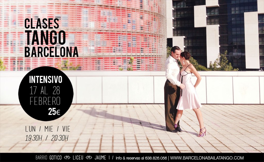 CLASE STANGO BARCELONA. INTENSIVO TANGO FEBRERO DEL 17 AL 28
