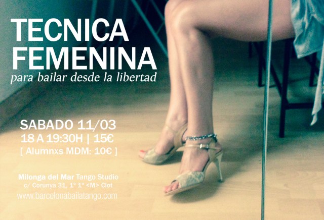 tecnica femenina tango barcelona