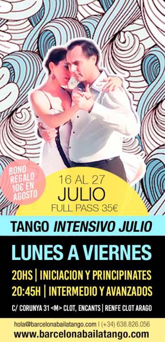 TANGO EN BARCELONA JULIO AGOSTO VERANO 2018
